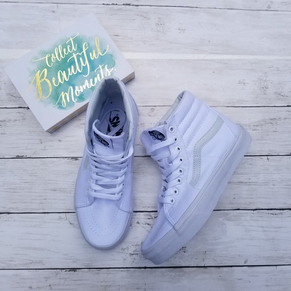Van's Shoes - Van's Lace up White High Top